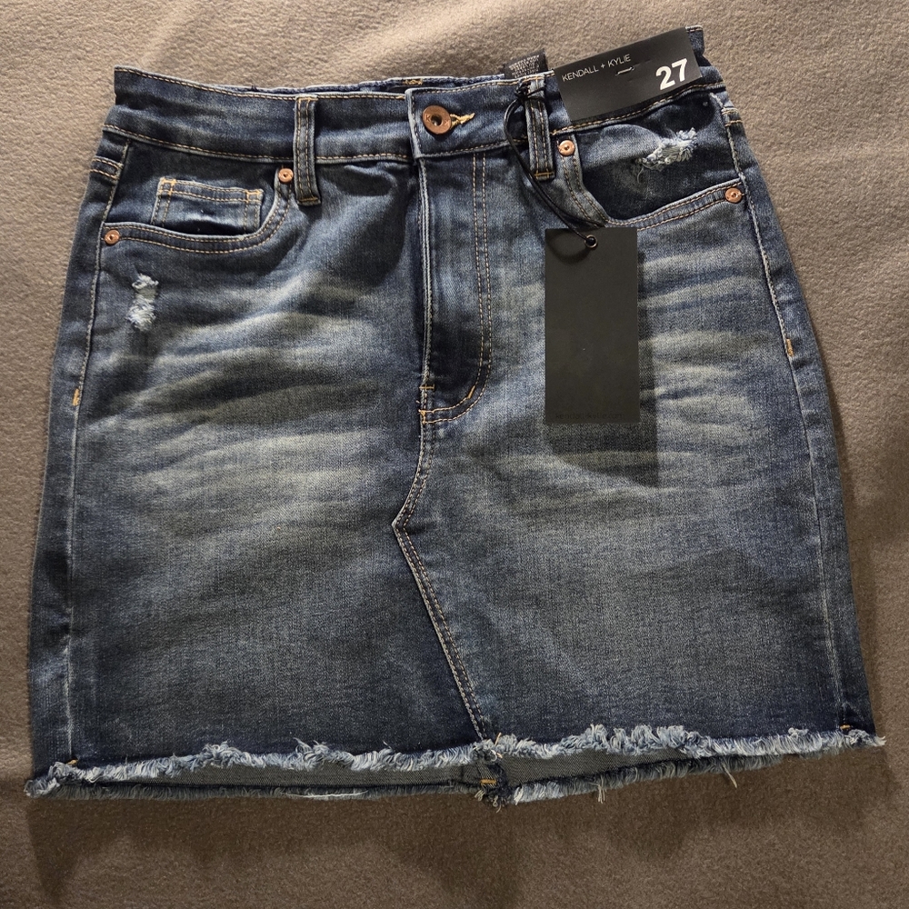 Kendall & Kylie Blue Jean Skirt